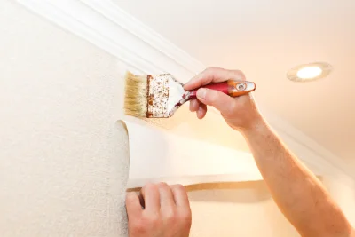 Pose de papier peint à Courville — revêtements muraux et toiles de verre